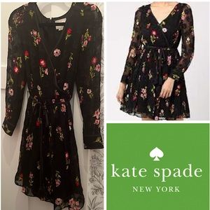 Kate Spade ♠️ Bloom Silk & Cotton Floral Dress